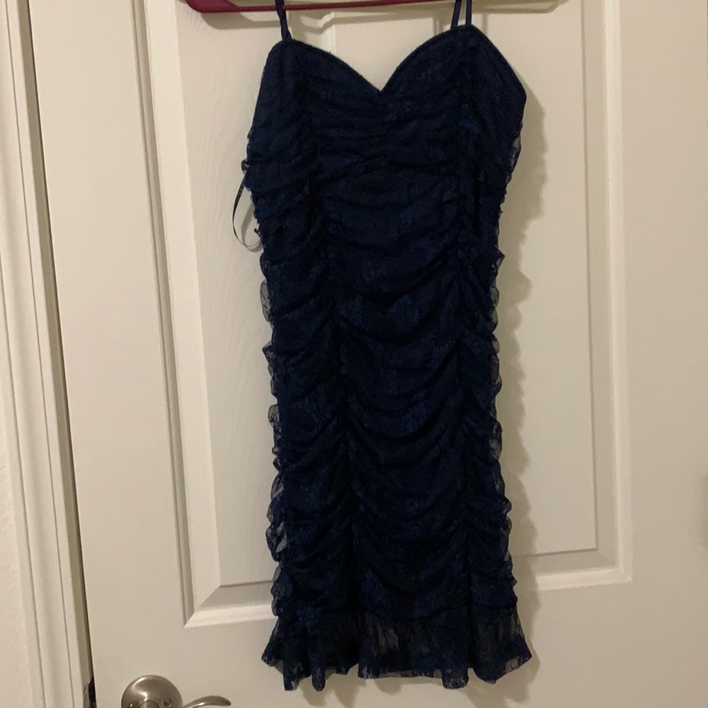 Lulus Navy Blue Lace dress